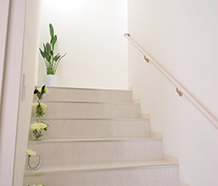 明るいエントランス