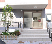 明るいエントランス